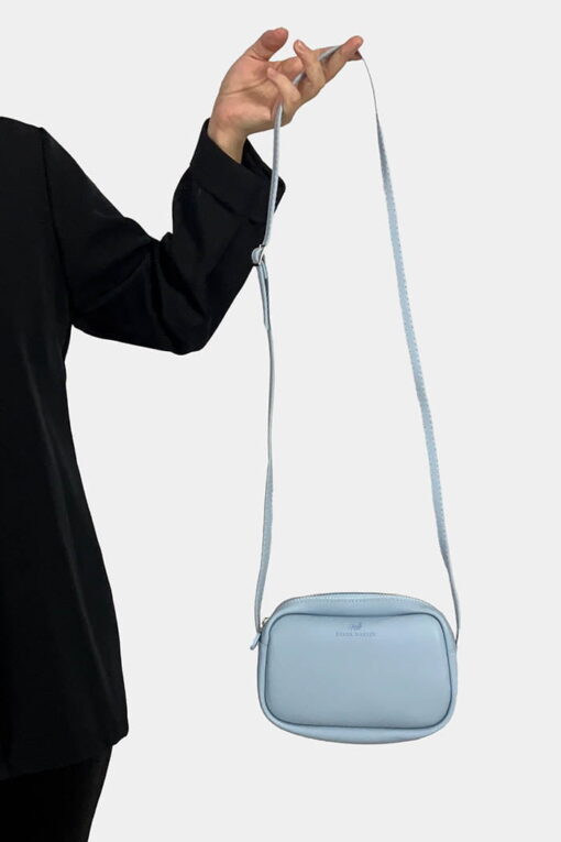 Kadın Urban Çapraz Askılı Fermuarlı Model Omuz Çantası Bebe Mavisi - Görsel 2